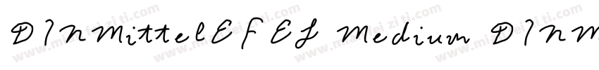 DINMittelEFEL Medium DINMittelEFEL 字体转换